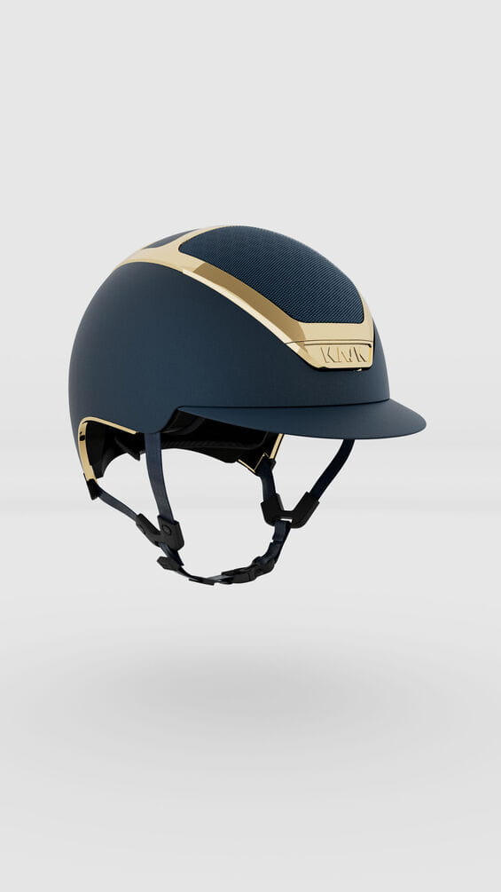 KASK Dogma Chrome Navy Gold - Cavalo
